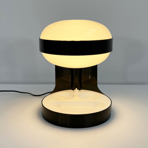 Black Kd29 Table Lamp By Joe Colombo For Kartell, 1960S