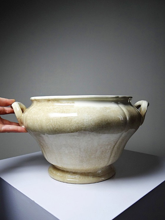 Image 1 of Gran sopera antigua Villeroy & Boch, 1890-1910, con una hermosa pátina por el uso.