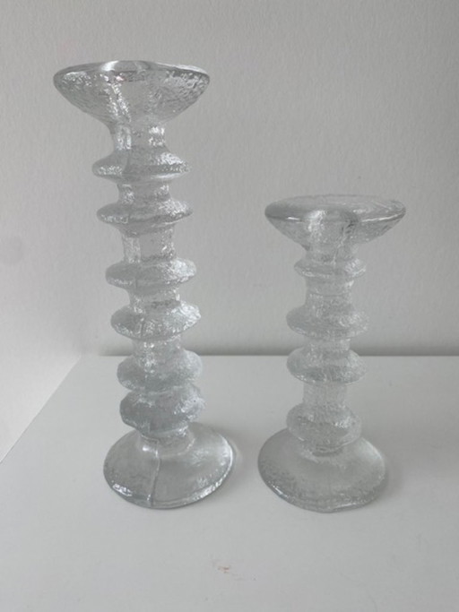 iittala Timo Sarpaneva 4 ikonische signierte Kerzenhalter Festivo