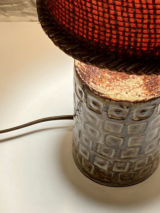 Image 1 of Lampe de table vintage en céramique, Olivier Petit, France 1960S