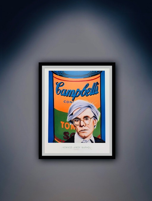 Alan Bortman: "Homage to Andy Warhol." Signed in the Plate.