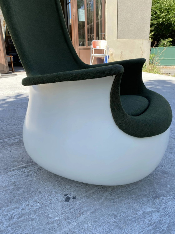 MARC HELD Mecedora, Respaldo Alto, Knoll, Verde, Design (foto 14 de 16)