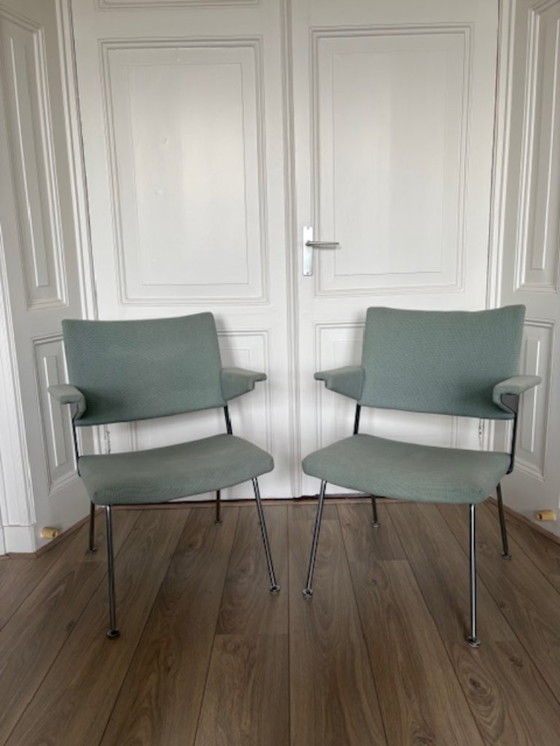 Image 1 of Gispen 1265 lounge armchairs – set of 2 – Rietveld/Cordemeyer – mint green