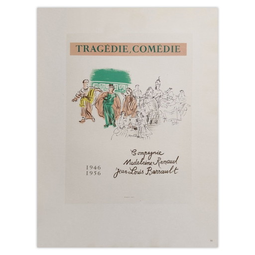 Raoul DUFY AF 1956 - Tragédie, Comédie poster 1959
