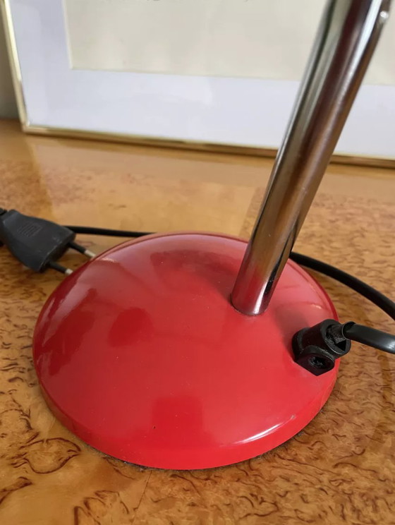 Image 1 of Lampada da scrivania in metallo rosso Mathias