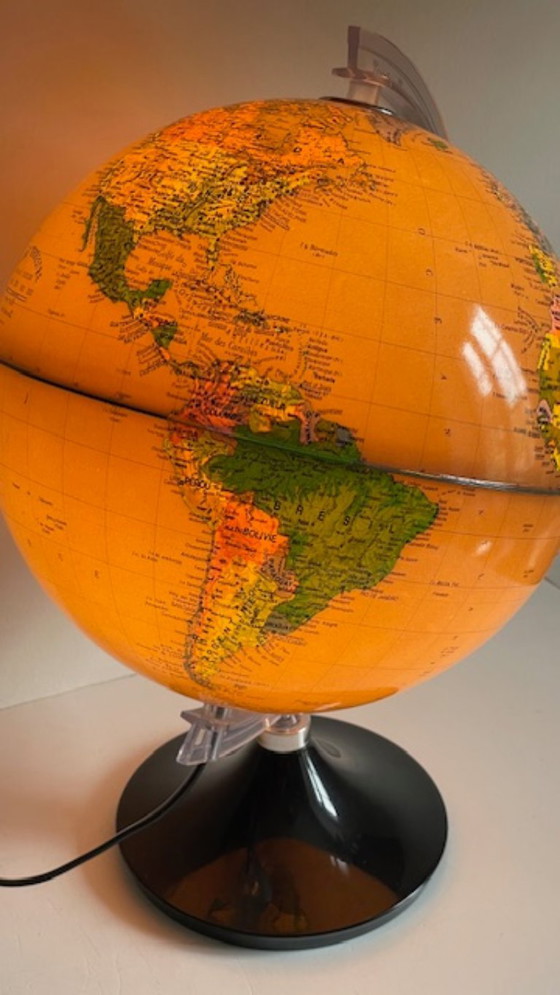 Image 1 of Illuminated Earth Globe Made in Italy