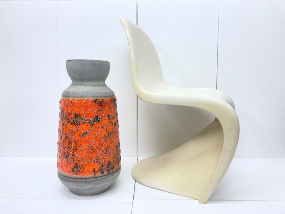 Image 1 of Large floor vase Carstens Tönnieshof 5014/60 in orange/grey