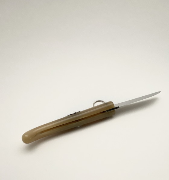 Image 1 of Hermès Büffelhorn-Klappmesser, gefertigt von Jacques Mongin