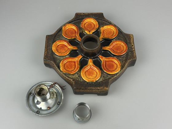 Image 1 of Lámpara de pared de cerámica de los años 60 y 70, diseño de la era espacial de mediados de siglo