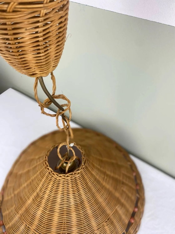 Vintage wicker pendant light – Pendant lamps, Rattan (photo 10 of 18)