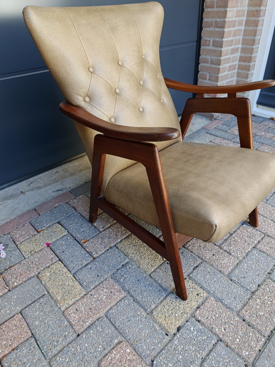 Louis Van Teefelen Webe Fauteuil Vintage Fauteuil Lounge à Oreilles – Louis van Teeffelen, Skai (photo 5 of 12)