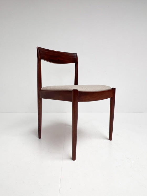 Set di 4 sedie di design danese di metà secolo, anni '60 – Sedie da pranzo, Textile (photo 7 of 15)
