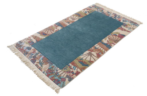 Modern designer Nepal rug 161 x 92 cm