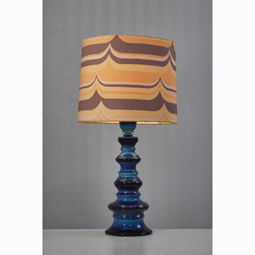 Large Ceramic Lamp Vintage Space Age 1970s Style Carstens Steuler Zalloni Luxus