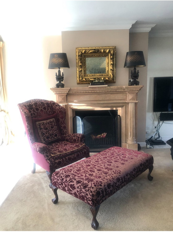Image 1 of Maison Sucre/Suikertuin Fauteuil Met Voetenbank