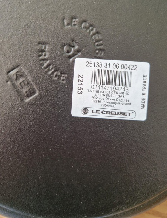 Le Creuset Tajine/Tagine 31 Cm Cerise – Nieuw In Doos – Keukenaccessoires, Cast Iron (photo 4 of 6)