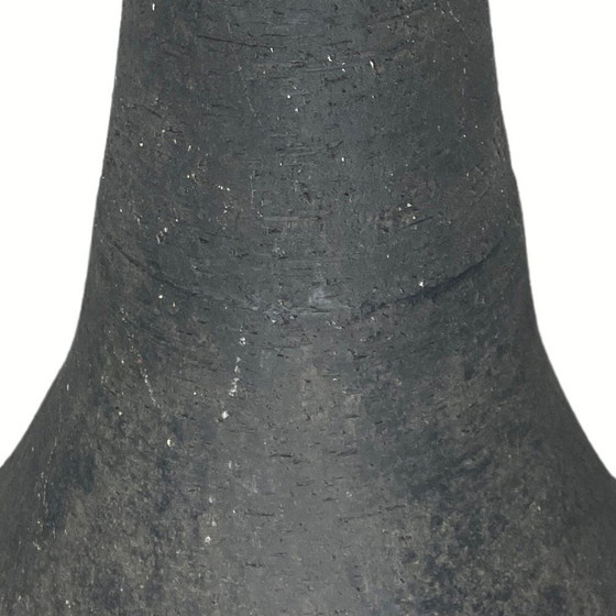 Image 1 of Brutalistische Wabi Sabi Holländische Bouclé Schirm Aund Keramik Stehlampe, 1960S