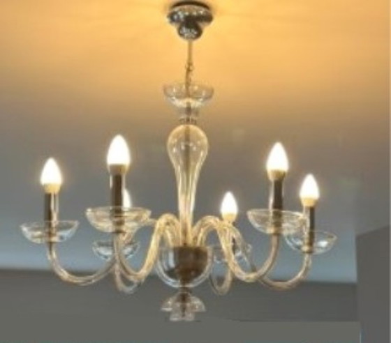 Image 1 of Lampadario in stile Art Déco di Murano