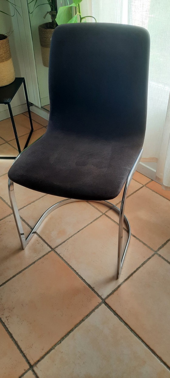 Image 1 of Lot de 4 chaises Vintages 70's design Italien