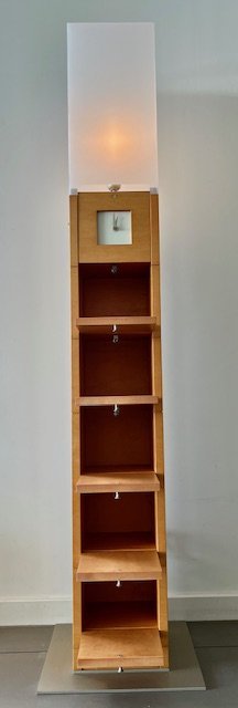 Image 1 of Giorgetti Myo Vloerlamp-Kast-Lamp-Klok