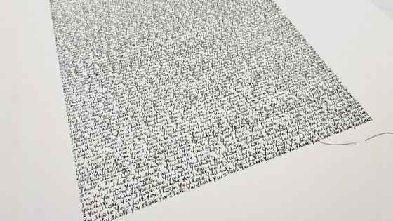 Image 1 of Tehos - original ink drawing on paper - 1211 times I love you - 2026