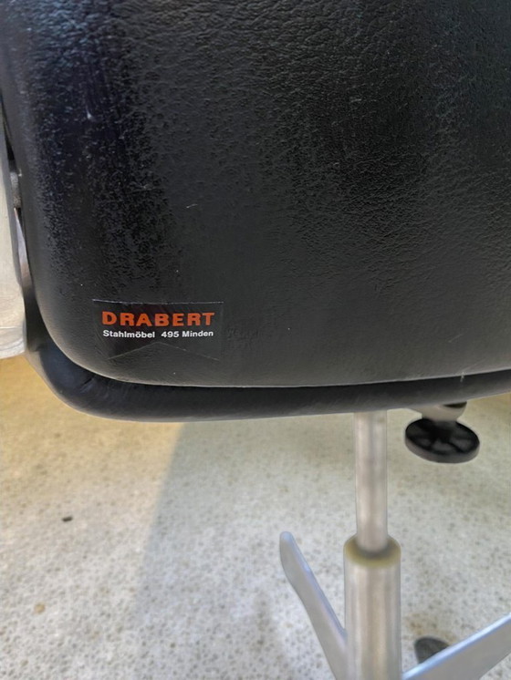 Image 1 of Sedia girevole da ufficio spaziale di metà secolo di Drabert Stahlmöbel Minden, modello Confer.