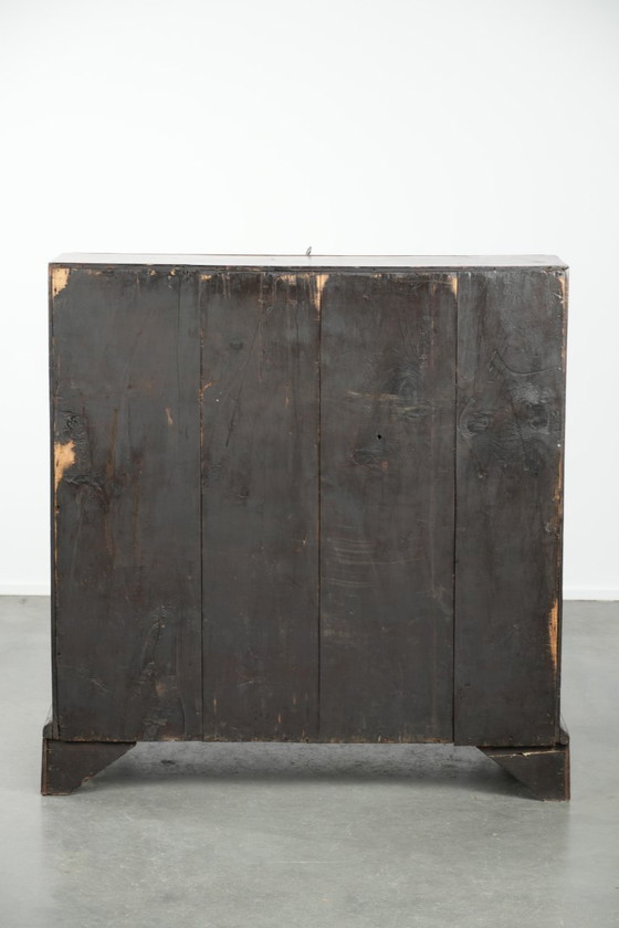 Image 1 of Secrétaire anglais ancien du XVIIIe siècle en chêne