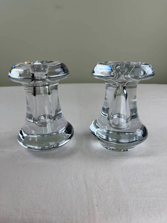 Set van jaren 70 design kandelaars – Kandelaars en kaarsen, Crystal, Glass, Vintage (photo 4 of 12)