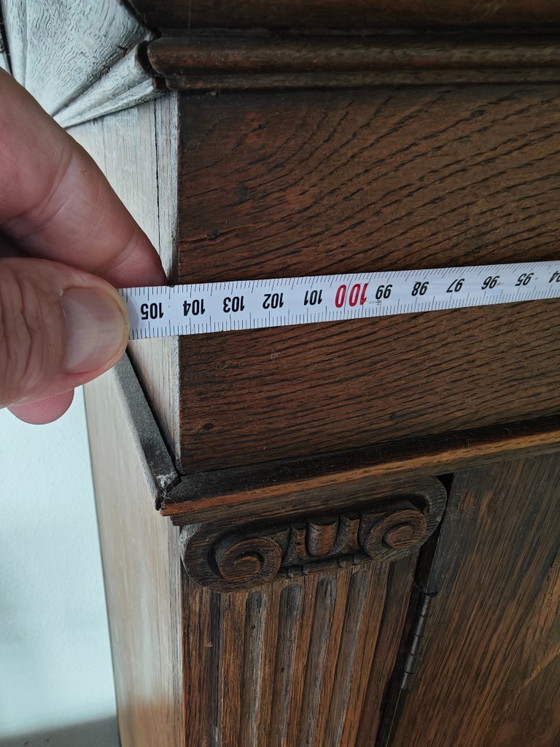 Antiker Buffetschrank / Esszimmerschrank – Buffetschränke, Holz, Eisen (photo 10 of 12)