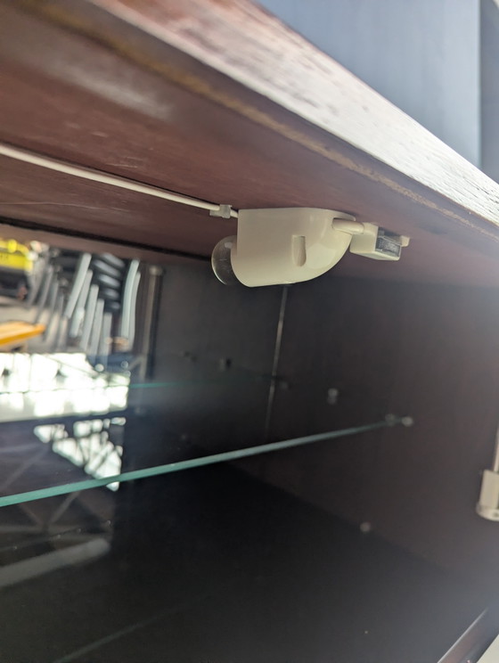 Mid Century Dressoir/ Wandkast Met Bargedeelte 1960s – Metal, Wood (photo 5 of 14)