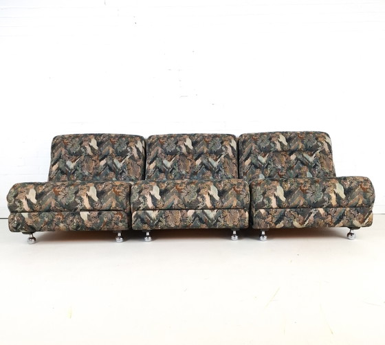 Vintage Modulaire Bank 3 Delig Mid Century Modern Design – Modulaire banken, Textile (photo 12 of 12)