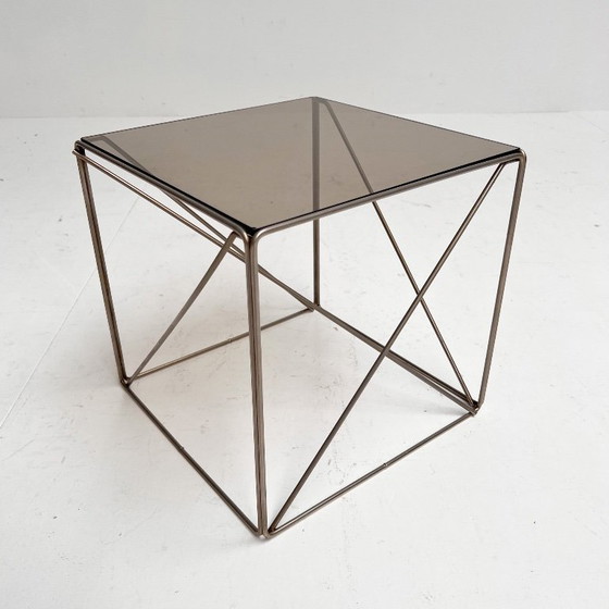 Tavolino laterale geometrico isocele di Max Sauce, anni '60 – Tavolini, Metal (photo 2 of 6)