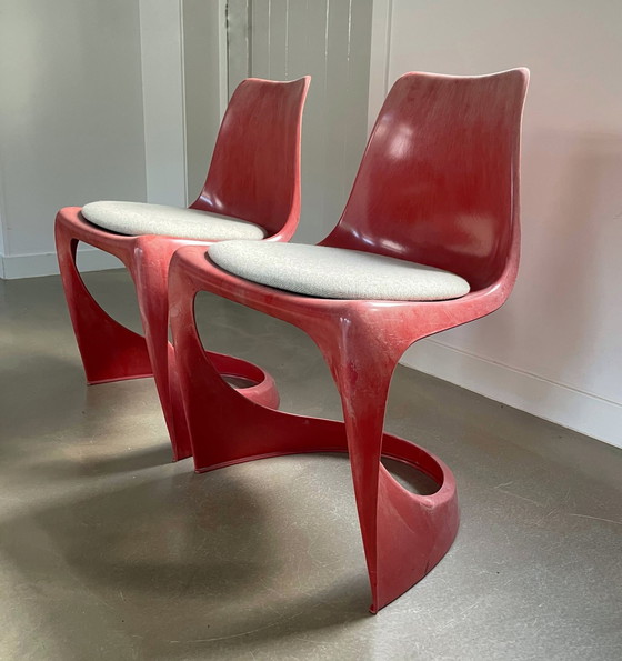 Image 1 of Paire de chaises design vintage par Steen Ostergaard pour Cado, 1971
