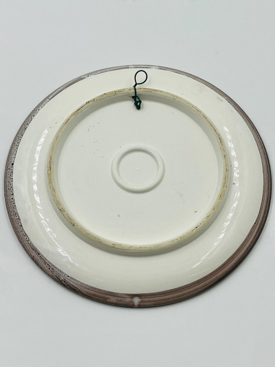 Image 1 of Piatto decorativo vintage in ceramica di Vallauris, firmato Lolo