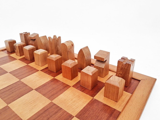 Abstract Design Chess Set – Decorative Objects, Wood (photo 5 of 10)
