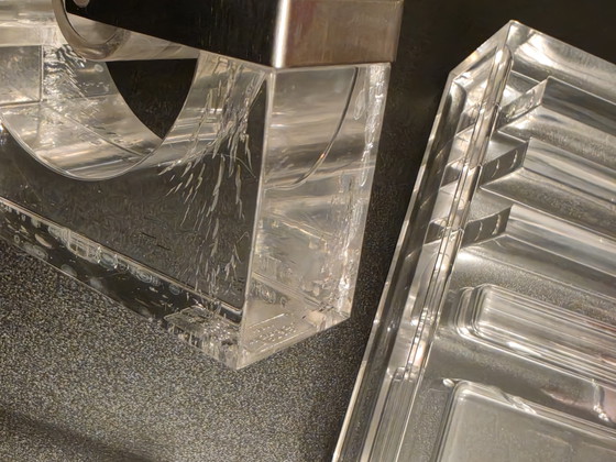 MoMA Vintage 1970s Guzzini Acrylic Desk Set - Signed Serge Mansau Tape Dispenser – Luigi Masonni Guzzini (photo 9 of 15)