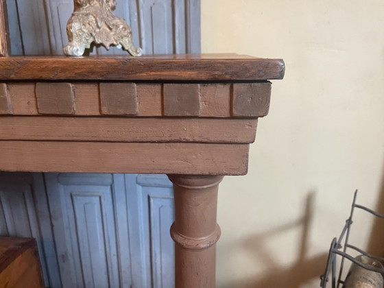 Image 1 of Mesa auxiliar Mesa auxiliar Mesa de pared Doble meseta Antigua