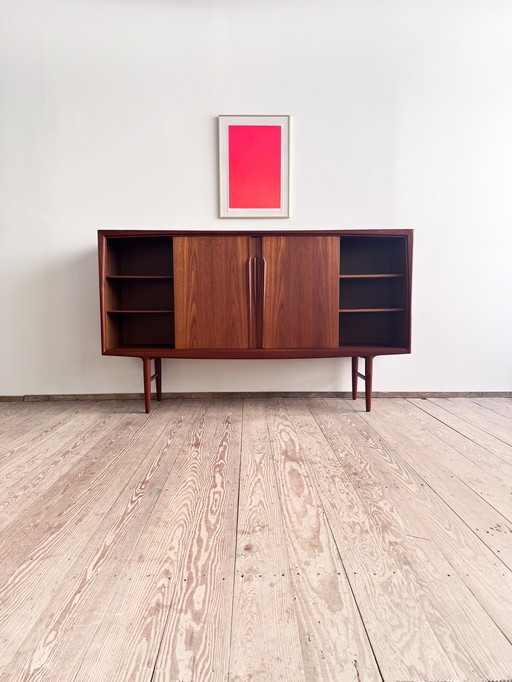 Dänisches Mid Century Highboard aus Teakholz von Axel Christensen Odder für Odder Møbler