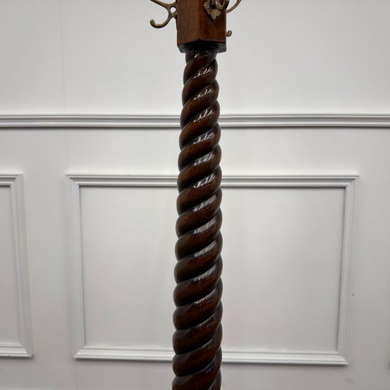 Appendiabiti in mogano inglese – Legno, Ottone (photo 8 of 11)