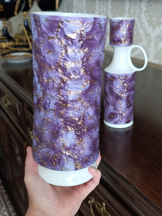 Vintage Royal Porzellan Bavaria KPM Vase Set – KPM Royal, Porcelain (photo 6 of 10)