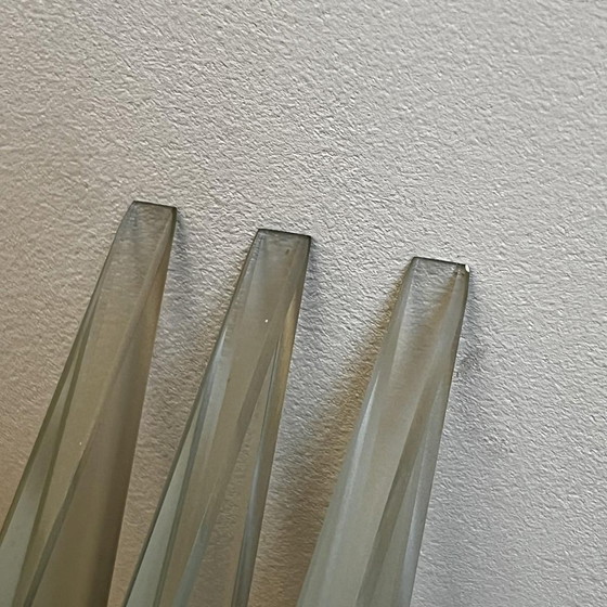 Hollywood Regency Wandlampen in vergulde messing voetstukken, 1970, Set van 2 – Metal, Glass, Art Deco (photo 10 of 15)