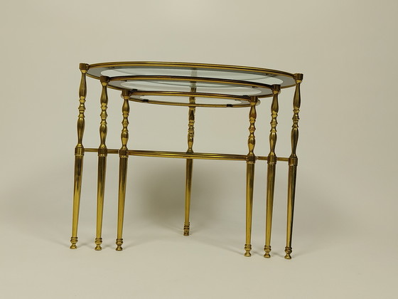 Image 1 of Tables gigognes Vintage Hollywood Regency