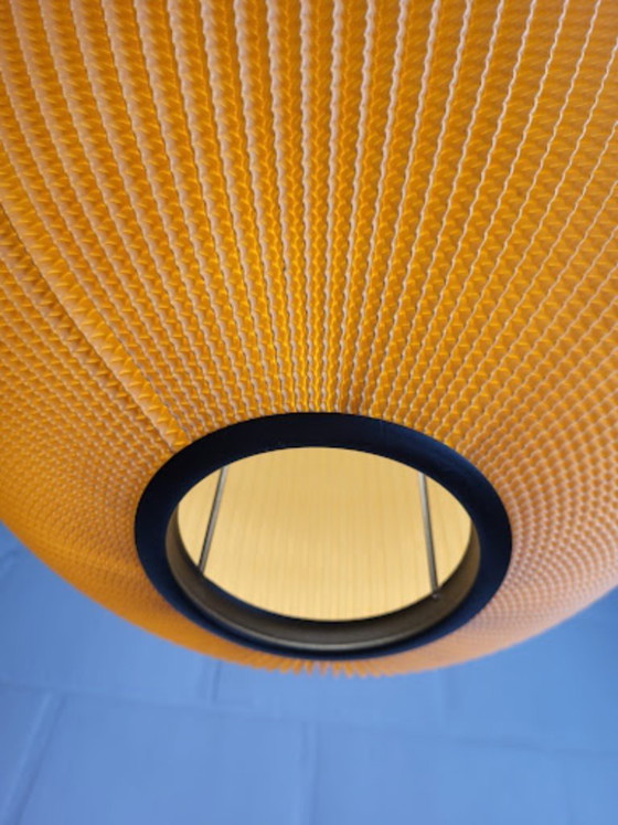 Image 1 of Vintage Pearlshade lamp XL, oranje, in de stijl van Rispal, jaren 60