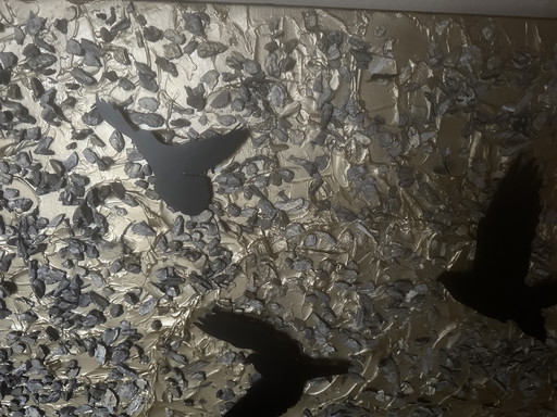 Painting acrylic metal linen 3D