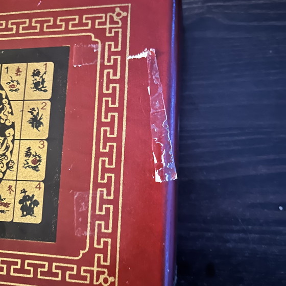 Image 1 of Antiek zeldzaam Mahjong spel