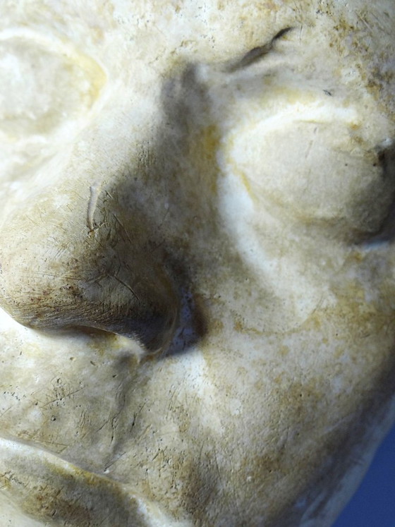 Image 1 of Gipsen dodenmasker van Beethoven, begin 20e eeuw