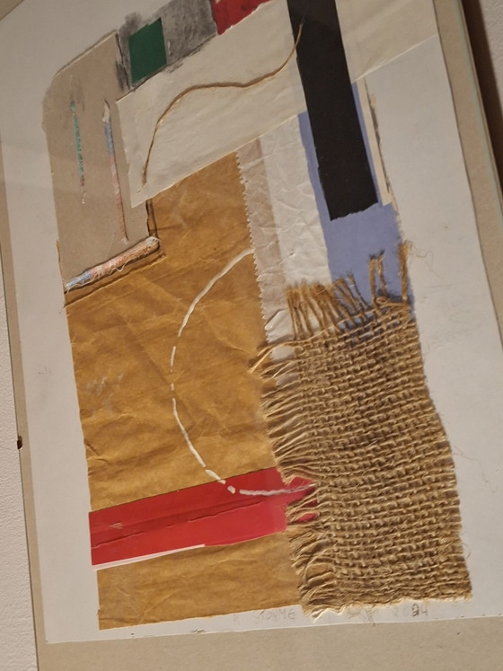 Collage Mixed-Media Astratto Unico – K. Storme (2024) – Arte, Paper, Textile (photo 10 of 10)