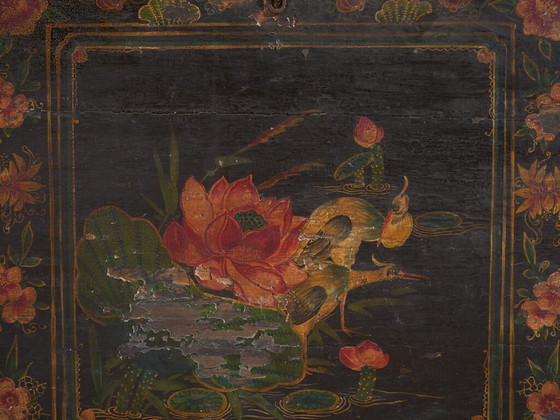 Malle chinoise ancienne peinte en bois de pin – Chine, circa 1900 – Armoires de rangement, Iron (photo 36 of 40)