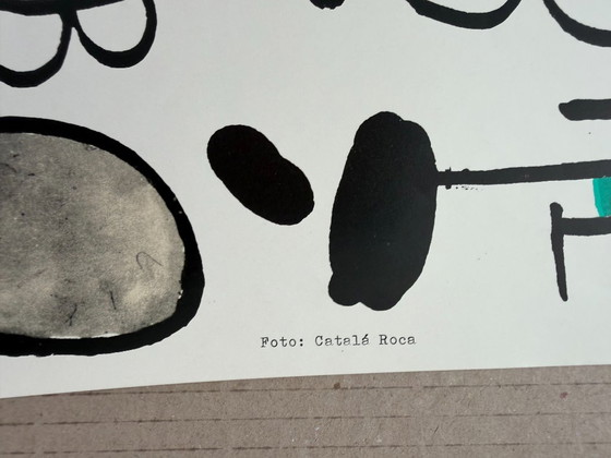 Joan Miró (1893-1983), Galería Artema Barcelona, ​​1980, originele vintage tentoonstellingsposter, gedrukt (photo 7 of 11)