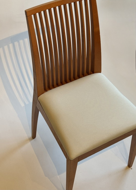 Image 1 of Set 4 Vintage Eetkamer Stoelen A. Sibau /  Frank Llyod Wright /. 80’s 